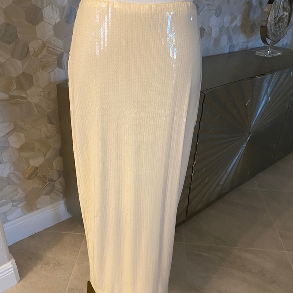 NWT Ronny Kobo Tessie Sequin Midi Skirt - Picture 4 of 10